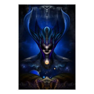 Poster Taidushan Sai Shadow Blue RB Portrait parfait Post