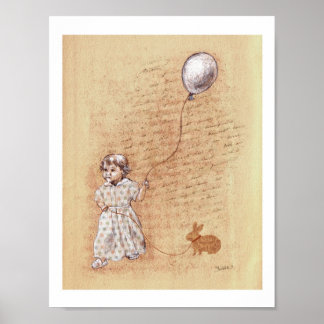 Poster Taille de la lettre ancienne douce
