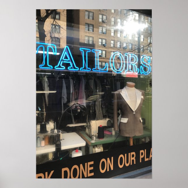 Poster Tailor's Shop Window New York City Photographie (Devant)