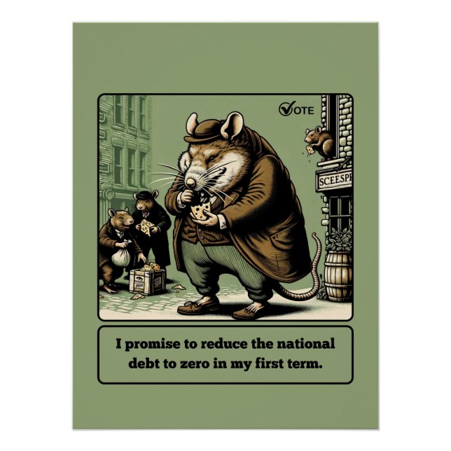 Poster Tails De Schéma : L'Homme Politique Du Rat Qui Con (Devant)