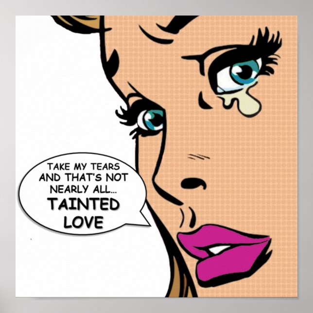 Poster Tainé Love Pop Art Soft Cell (Devant)