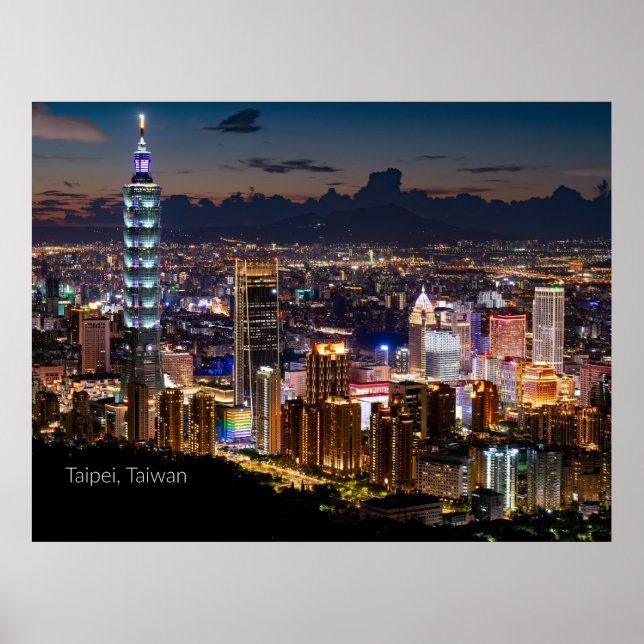 Poster Taipei, Taïwan (Devant)