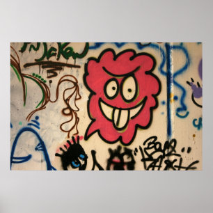 Poster Taiwanese graffiti, Taipei, Taiwan