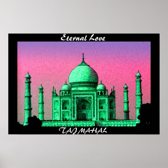 Poster Taj Mahal (Devant)