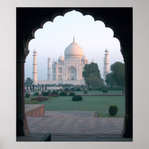 Poster Taj Mahal à l'aube