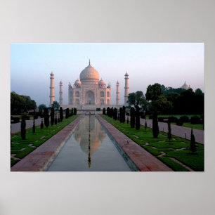 Poster Taj Mahal à l'aube