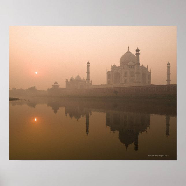 Poster Taj Mahal, Agra, Inde (Devant)
