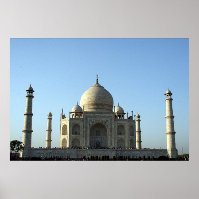 Poster taj mahal bleu (Devant)