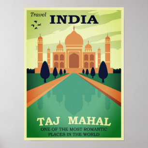 Poster Taj Mahal Inde
