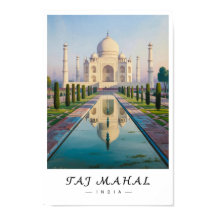 Taj Mahal India Wall Art, Agra Landmark