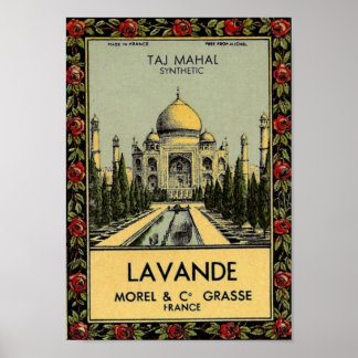 Poster Taj Mahal Lavande