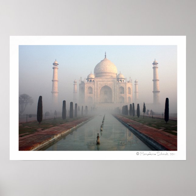 Poster Taj Mahal Mist (Devant)