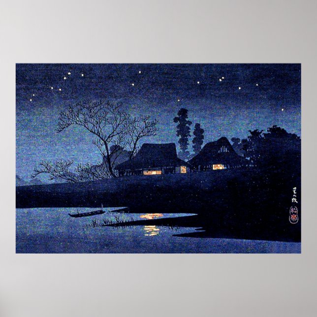 Poster Takahashi - Nuit étoilée, célèbre peinture (Devant)