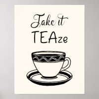 Take It TEAze mignon Teacup Citation Kitchen