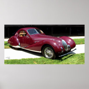 Poster Talbot Lago T150SS 1937