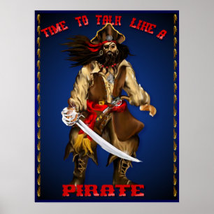 Poster Talk Like A Pirate...Poster