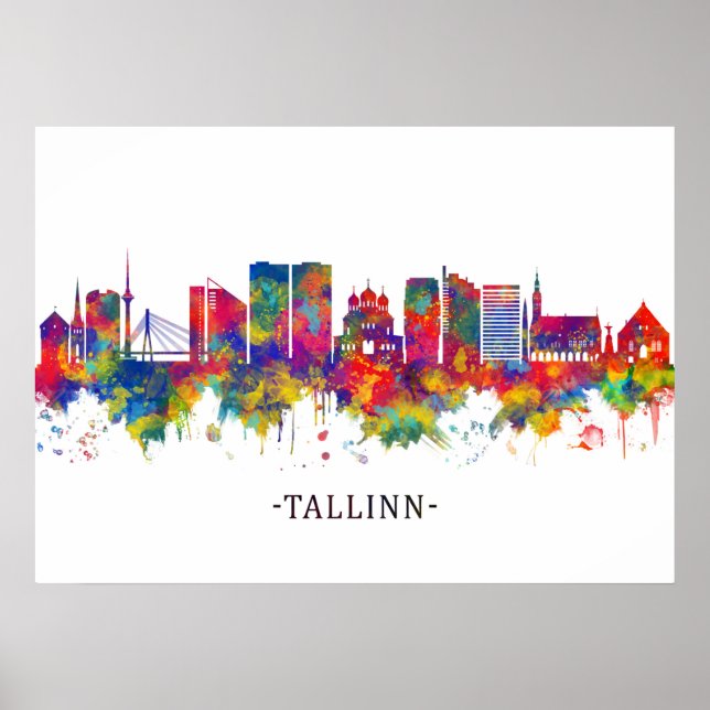 Poster Tallinn Estonia (Devant)
