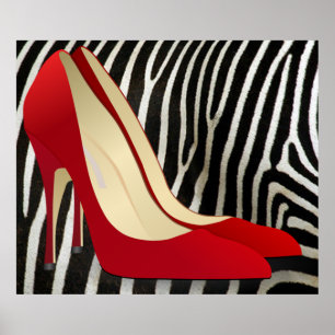 Poster talons hauts rouge