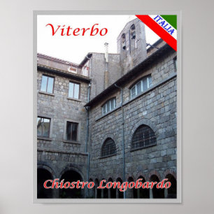 Poster taly - Lazio - Cloître Longobard -