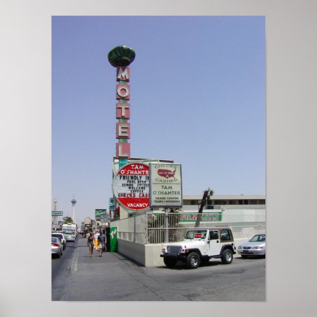 Poster Tam O Shanter Motel Las Vegas (Devant)