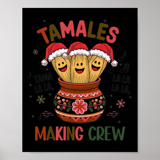 Poster Tamales Faisant Crew Tamale Saison Drôle Mexicaine (Devant)
