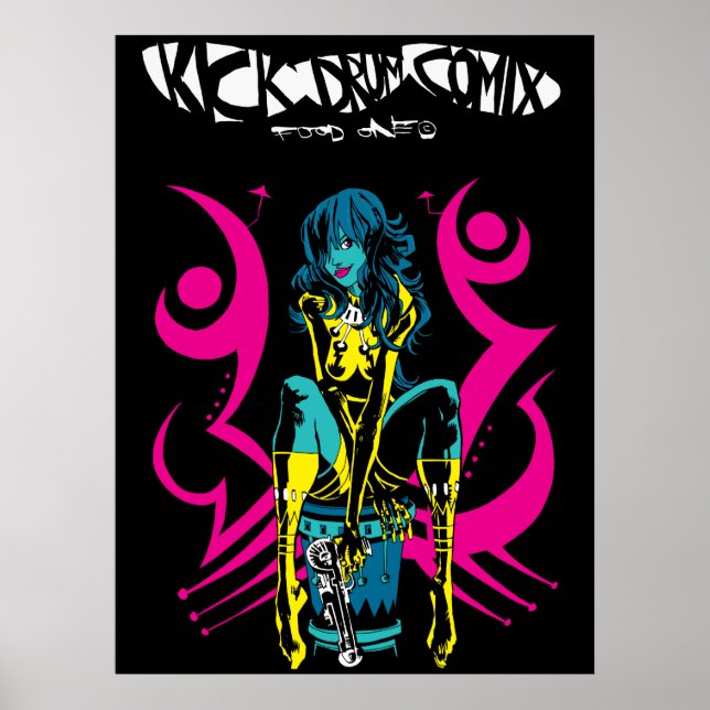 Poster Tambour deux impression/affiche (Devant)