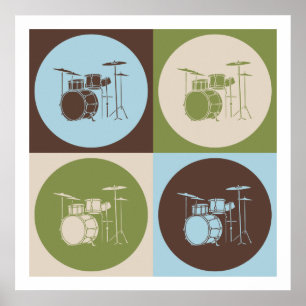 Poster Tambours Pop Art