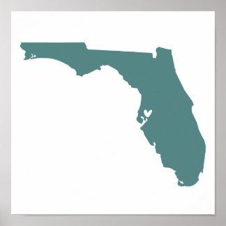 Poster Tampa, Floride Amour