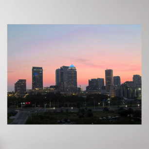 Poster Tampa Skyline