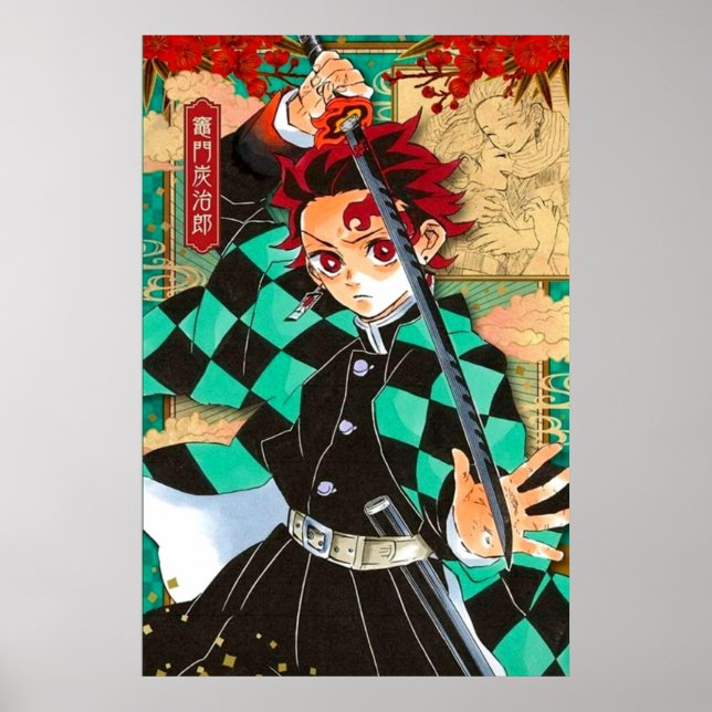 Poster Tanjiro Demon Slayer Manga (Devant)