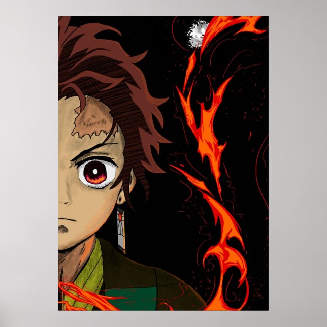 Poster Tanjiro Kamado Demon Slayer (Devant)