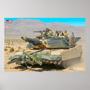 Poster TANK DE BATAILLE - M1 Abrams