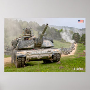 Poster TANK DE BATAILLE - M1 Abrams