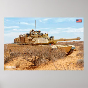 Poster TANK DE BATAILLE - M1 Abrams