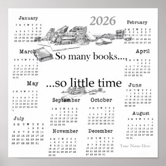 Poster Tant de livres, si peu de temps...2026
