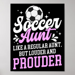 Poster Tante de foot d'un joueur de foot Tante Définition