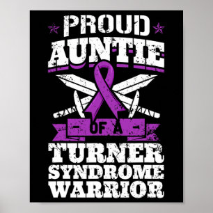 Poster Tante D'Un Guerrier Du Syndrome De Turner Ts Sensi