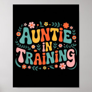 Poster Tante en formation T-shirt de tante pour travail d