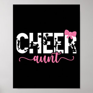 Poster Tante encouragée d'une meneuse de claque Tante Bow