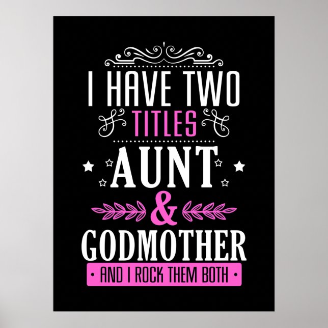 Poster Tante et marraine (Devant)