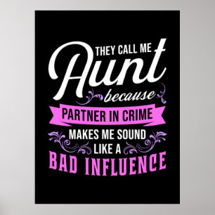 Poster Tante Et Mauvaise Influence