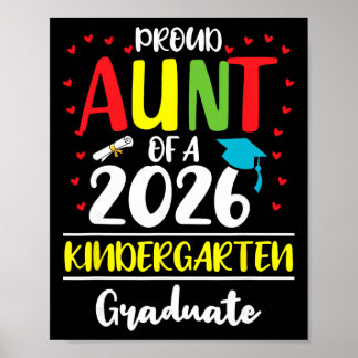 Poster Tante fière drôle d'un Cl de 2026 diplômé de mater