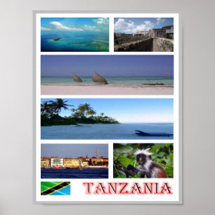 Poster Tanzanie - Mosaic -