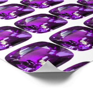 Poster Tanzanite Gemstone Purple