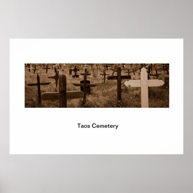 Poster Taos Cemetary (Devant)