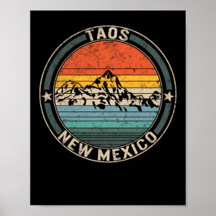 Poster Taos Nouveau-Mexique Ski Taos Ski Valley Snowboard