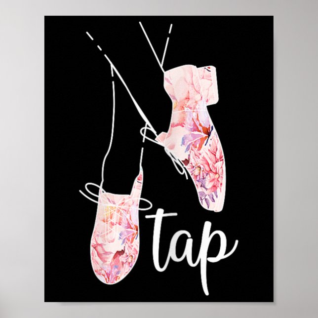 Poster Tap Dance Lover Tap Danseuse Professeur de danse (Devant)