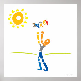 Poster Tapez Papa Print - Bonne Fête des pères !