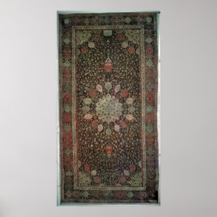 Poster Tapis Ardabil fait pour la mosquée à Ardabil