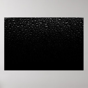 Poster Tapis de la zone florale noire et blanche